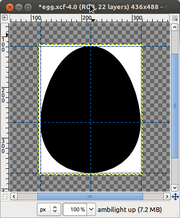 The egg is taking shape...